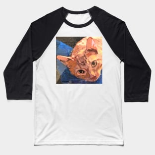 Portrait of an Orange Tabby Baseball T-Shirt